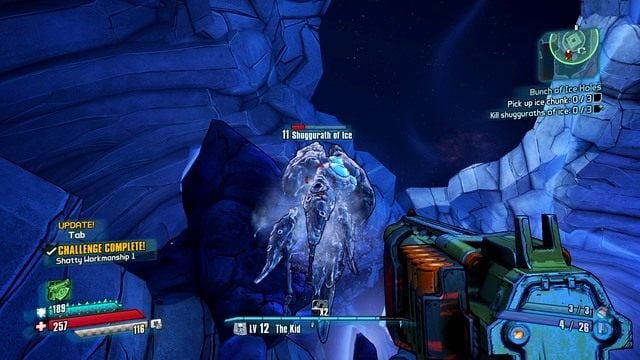 W pewnym momencie dostaniesz aktualizację swojego zadania - Bunch of Ice Holes | Misje poboczne - Concordia | Borderlands The Pre-Sequel - Borderlands: The Pre-Sequel! - poradnik do gry
