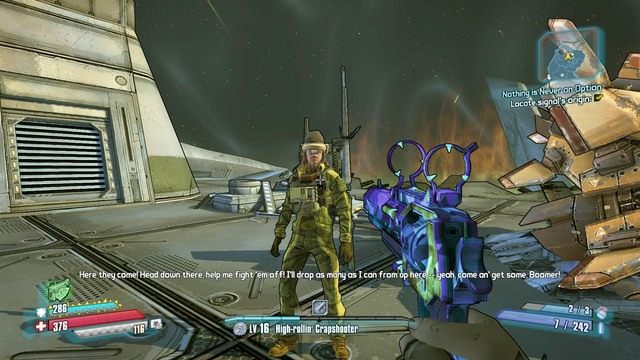 Po drodze będziesz musiał zmierzyć się z całą zgrają Kraggonów dlatego uzbroj się w najlepszą broń jaką posiadasz i wyeliminuj ich - Nothing is Never and Option | Misje poboczne - Concordia | Borderlands - Borderlands: The Pre-Sequel! - poradnik do gry