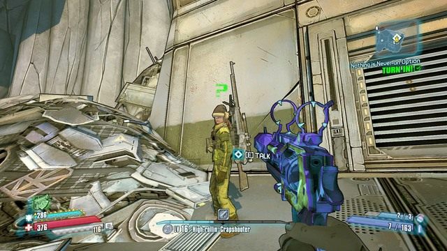 Sama Amelia poprosi cię o pomoc w wyeliminowaniu bandytów - Nothing is Never and Option | Misje poboczne - Concordia | Borderlands - Borderlands: The Pre-Sequel! - poradnik do gry