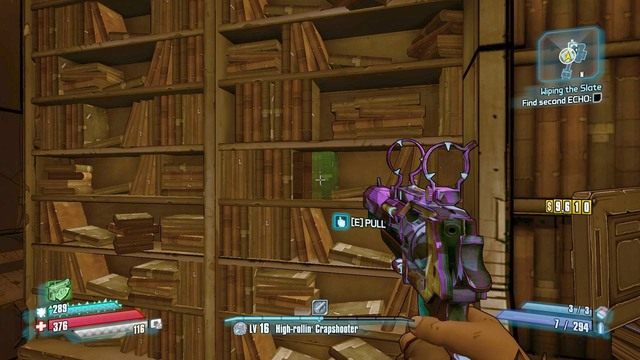 Drugi dziennik schowany będzie w sejfie za półką książkami - Wiping the Slate | Misje poboczne - Concordia | Borderlands The Pre-Sequel - Borderlands: The Pre-Sequel! - poradnik do gry