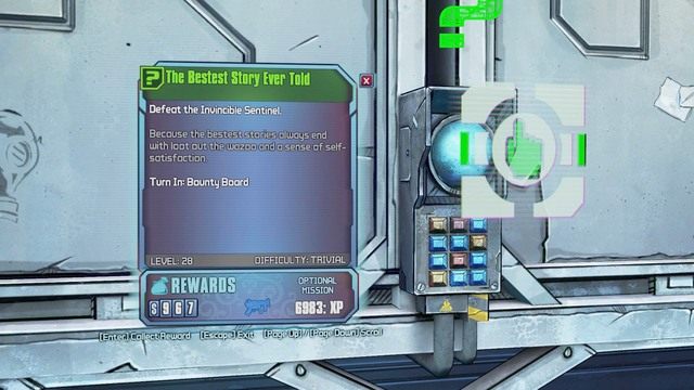 Po zabiciu Sentinela The Invincible udaj się do Concordii po nagrodę w postaci pistoletu automatycznego - The Bestest Story Ever Told | Misje poboczne - Concordia | Borderlands - Borderlands: The Pre-Sequel! - poradnik do gry