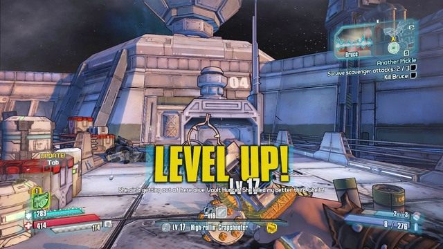 Po rozmowie z siostrą Pickle będziesz musiał przetrwać trzy fale nadchodzących bandytów - Another Pickle | Misje poboczne - Outlands Canyon | Borderlands The Pre-Sequel - Borderlands: The Pre-Sequel! - poradnik do gry