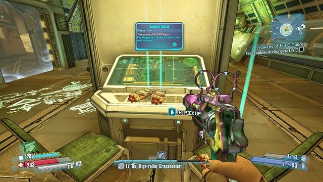 Przejście będzie blokowała zapadlina dlatego wróć się i udaj się do miejsca pokazanego na mapie - Treasures of ECHO Madre | Misje poboczne - Outlands Canyon | Borderlands - Borderlands: The Pre-Sequel! - poradnik do gry