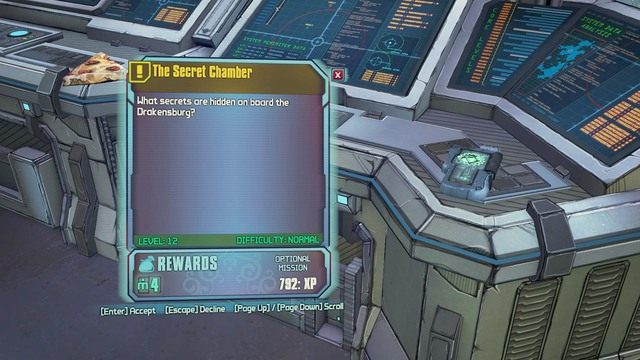 Misję The Secret Chamber uzyskasz w momencie przejścia misji z wątku głównego Artificial Persuasion - The Secret Chamber | Misje poboczne - Pitys Fall | Borderlands The Pre-Sequel - Borderlands: The Pre-Sequel! - poradnik do gry