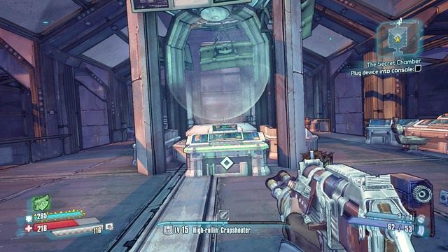 Po wysłuchaniu nagrania skieruj się na północ i dotrzyj do drzwi pokazanych na zdjęciu - The Secret Chamber | Misje poboczne - Pitys Fall | Borderlands The Pre-Sequel - Borderlands: The Pre-Sequel! - poradnik do gry