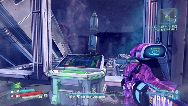 Musisz powtórzyć krok z dwiema kolejnymi beczkami - It Aint Rocket Surgery | Misje poboczne - Research and Development - Borderlands: The Pre-Sequel! - poradnik do gry