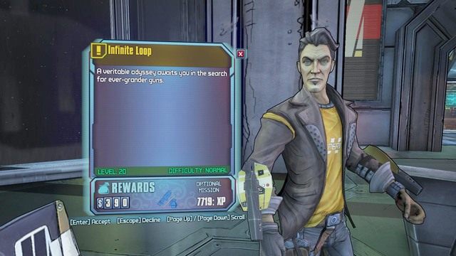 Zadanie dostępne będzie po wykonaniu misji wątku głównego Science and Violence - Infinite Loop | Misje poboczne - Jacks Office | Borderlands The Pre-Sequel - Borderlands: The Pre-Sequel! - poradnik do gry