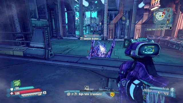 Udaj się na północ gdzie znajdziesz drzwi prowadzące do dwóch sprzeczających się claptrapów - Infinite Loop | Misje poboczne - Jacks Office | Borderlands The Pre-Sequel - Borderlands: The Pre-Sequel! - poradnik do gry