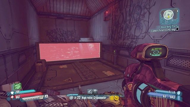 Pierwszy dziennik znajdziesz na północy zaraz za polem magnetycznym - Boarding Party | Misje poboczne - Jacks Office | Borderlands The Pre-Sequel - Borderlands: The Pre-Sequel! - poradnik do gry