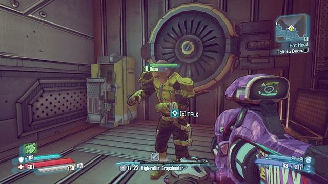 Drzwi otworzy ci Dean, który będzie zdenerwowany na wszystko - Hot Head | Misje poboczne - Jacks Office | Borderlands The Pre-Sequel - Borderlands: The Pre-Sequel! - poradnik do gry