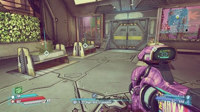 Po tym jak zobaczysz co się stało udaj się do Hyperion Hub of Heroism i skieruj się na północ - Paint Job | Misje poboczne - Hyperion Hub of Heroism | Borderlands - Borderlands: The Pre-Sequel! - poradnik do gry