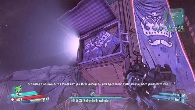 Samo zadanie polega na dokładnie tym samym co zadanie w Triton Flats - Return of Captain Chef | Misje poboczne - Vorago Solitude | Borderlands - Borderlands: The Pre-Sequel! - poradnik do gry