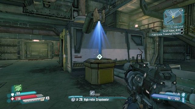 Po zebraniu elementów dostań się do maintenance deck i przeprowadź eksperyment - Eradicate! | Misje poboczne - Jacks Office | Borderlands The Pre-Sequel - Borderlands: The Pre-Sequel! - poradnik do gry