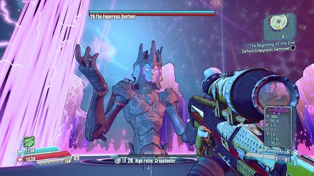 Empyrean Sentinel - The Sentinel i Sentinel The Invincible | Bossowie i taktyki w Borderlands - Borderlands: The Pre-Sequel! - poradnik do gry