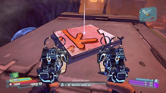 Przejdź spadem na główny dach a znajdziesz pierwszą literę K oraz skrzynię z uzbrojeniem - Nel | Bossowie i taktyki w Borderlands The Pre-Sequel - Borderlands: The Pre-Sequel! - poradnik do gry