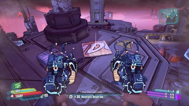 Po udanych skokach możesz w spokoju przejść na dach, opróżnić skrzynię oraz zabrać drugą literę D - Nel | Bossowie i taktyki w Borderlands The Pre-Sequel - Borderlands: The Pre-Sequel! - poradnik do gry
