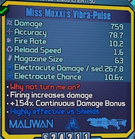 Jeżeli nie jesteś wystarczająco badass a więc nie posiadasz przynajmniej 2500 takich punktów będziesz musiał znaleźć inną broń laserową - Wilhelm The Enforcer w Borderlands The Pre-Sequel | Klasy postaci - Borderlands: The Pre-Sequel! - poradnik do gry