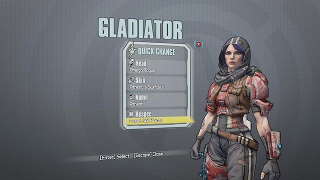 Athena The Gladiator to klasa bardzo przypominająca połączenie Zer0 oraz Gaige z Borderlands 2 - Athena The Gladiator w Borderlands The Pre-Sequel | Klasy postaci - Borderlands: The Pre-Sequel! - poradnik do gry