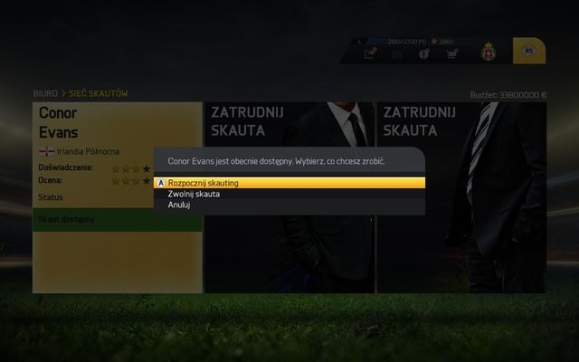 Po zatrudnieniu skauta musisz poczekać 1-2 dni, zanim nowy pracownik pojawi się w siedzibie - Skauting | Tryb kariery menedżerskiej w FIFA 15 - FIFA 15 - poradnik do gry