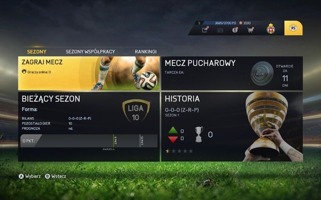 Sezony to tryb sieciowy pozwalający na rywalizację z innymi graczami przez Internet przy wykorzystaniu faktycznie istniejących drużyn biorących udział w rozgrywkach w ramach znajdujących się w FIF-ie lig - Sezony | Sezony i turnieje w FIFA 15 - FIFA 15 - poradnik do gry