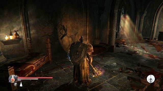 Przejdź z Zalanych sal do Starych kwater, a następnie do góry, w okolicę portalu - Nadkruszone ściany | Znajdźki, sekrety, przedmioty w Lords of the Fallen - Lords of the Fallen - poradnik do gry
