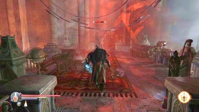 Strażnik to ostatni z przeciwników, po jego pokonaniu w lokacji pojawią się Kaslo oraz Antanas. - Dotrzyj do Planetarium | Cytadela Keystone - kolejna wizyta - Lords of the Fallen - poradnik do gry