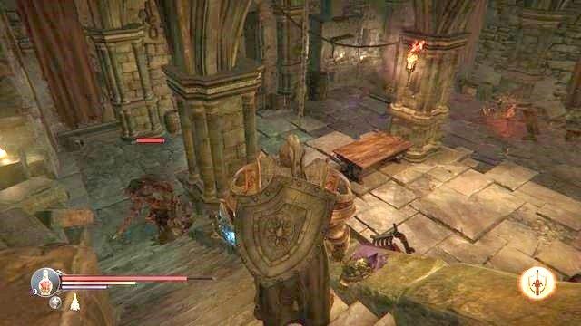 Pod ścianą, przy zwłokach znajdziesz miecz Klątwa. - Dalsza eksploracja w Lords of the Fallen | Cytadela Keystone - kolejna wizyta - Lords of the Fallen - poradnik do gry