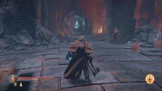 Yetka czeka w lokacji Portal. - Wejście z Yetką | Świątynia - kolejna wizyta | Lords of the Fallen - Lords of the Fallen - poradnik do gry