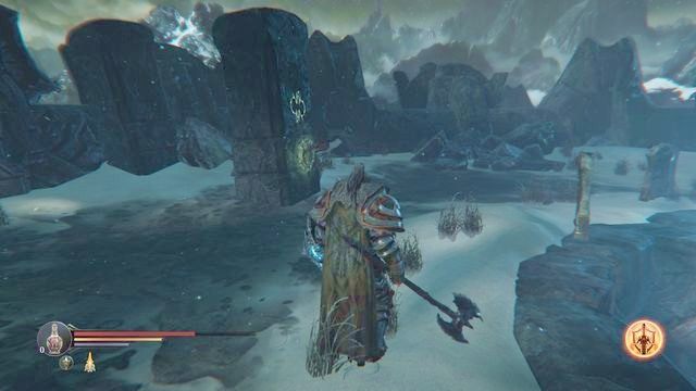 Następnie pociągnij za widoczną na obrazku dźwignię, dzięki czemu otworzysz sobie przejście do Komnaty Kłamstw - Wejście z Yetką | Świątynia - kolejna wizyta | Lords of the Fallen - Lords of the Fallen - poradnik do gry