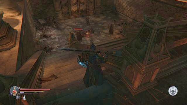 Przeciwnicy na dole to twardze skurczybyki. - Staw czoło Antanasowi w Cytadeli | Cytadela Keystone - ostatnie starcie - Lords of the Fallen - poradnik do gry