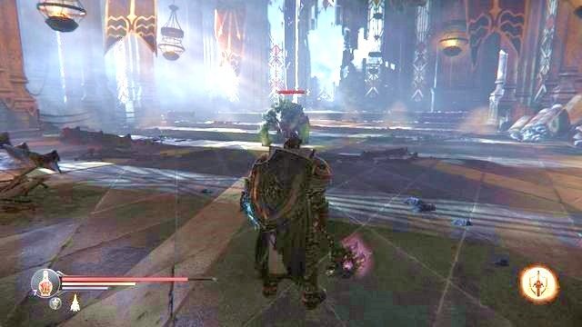 Przeciwnik czekający w Sali Inicjacji zadaje spore obrażenia swoimi atakami, dlatego uważnie wykonuj uniki. - Cytadela Keystone - Trujący potwór | Zadania poboczne w Lords of the Fallen - Lords of the Fallen - poradnik do gry