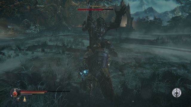 Czarujący boss. Po chwili nastąpi wybuch, dlatego schowaj się w oświetlonej kapliczce. - Wyznawca - Keystone | Bossowie w Lords of the Fallen - Lords of the Fallen - poradnik do gry