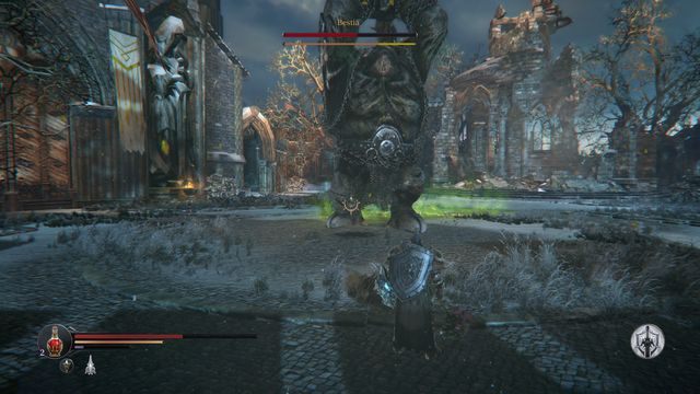 Boss na chwilę przed potężnym uderzeniem. - Bestia - Keystone | Bossowie w Lords of the Fallen - Lords of the Fallen - poradnik do gry