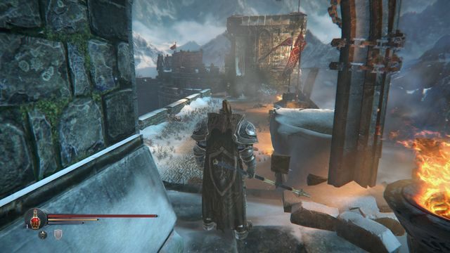 Widok na Mur Główny, gdzie znajdziesz rękawicę. - Odszukaj Kaslo | Keystone w Lords of the Fallen - Lords of the Fallen - poradnik do gry