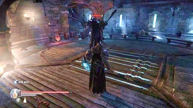 Przeciwnika można zejść od tyłu. Po walce nie zapomnij zabrać Sztyletu Yetki. - Odszukaj Kaslo | Keystone w Lords of the Fallen - Lords of the Fallen - poradnik do gry
