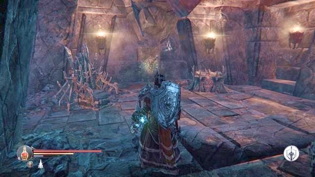 Podobnie jak poprzednio musisz pociągnąć za dźwignię. - Zniszcz Bramę Lordów prowadzącą do Keystone | Świątynia w Lords of the Fallen - Lords of the Fallen - poradnik do gry