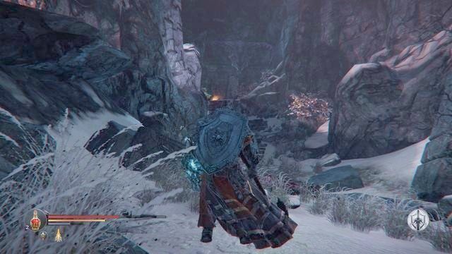 Przesmyk wodący do bocznych drzwi Świątyni. - Zniszcz Bramę Lordów prowadzącą do Keystone | Świątynia w Lords of the Fallen - Lords of the Fallen - poradnik do gry