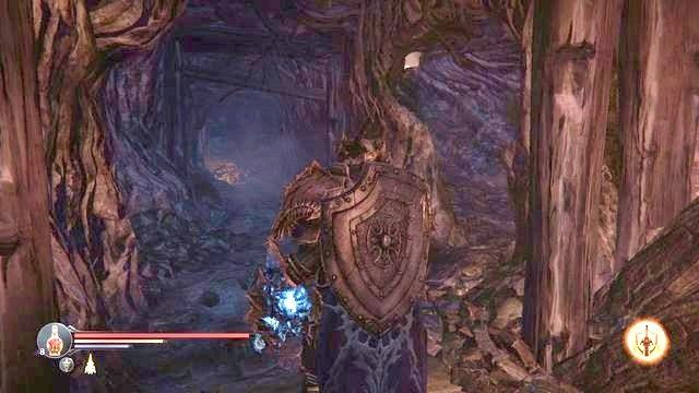 Przejście, które było blokowane przez deski. - Odszukaj Antanasa i Kaslo w Cytadeli Klasztornej | Katakumby - Lords of the Fallen - poradnik do gry