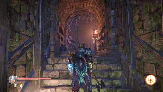 Schody prowadzące do górnej części Katakumb. - Odszukaj Antanasa i Kaslo w Cytadeli Klasztornej | Katakumby - Lords of the Fallen - poradnik do gry