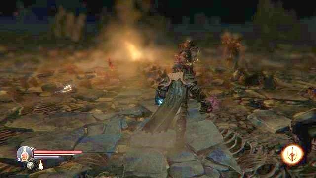 Przy ognisku uważaj, gdyż spora grupa Zarażonych może sprawić trochę problemów. - Portale w Lords of the Fallen | Informacje wstępne - Lords of the Fallen - poradnik do gry