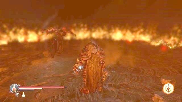 Podcza walki postaraj się w pierwszej kolejności wyeliminować Maga. Uważaj także, aby nie wyjść poza palącą się obręcz. - Portale w Lords of the Fallen | Informacje wstępne - Lords of the Fallen - poradnik do gry