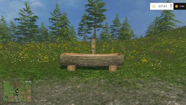 Mała studzienka bez trudu napełni dużą cysternę. - Farma budynki oraz maszyny startowe w Farming Simulator 15 | Podstawy - Farming Simulator 15 - poradnik do gry