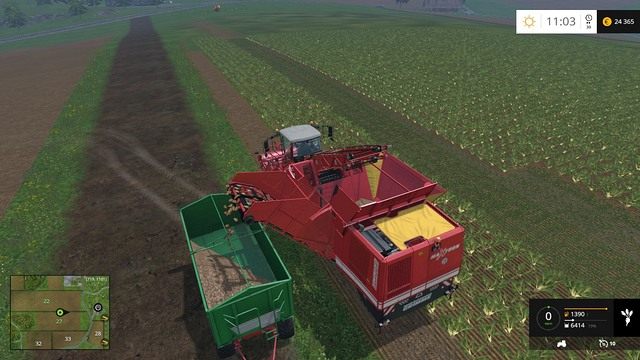Chwila przerwy na przesypanie plonów. - Uprawa ziemi przygotowanie, zbiór i sprzedaż w Farming Simulator 15 | Podstawy - Farming Simulator 15 - poradnik do gry