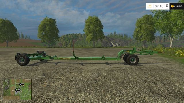 Model: Naczepa - Naczepy do żniwiarki ścinarki oraz pługi w Farming Simulator 15 | Opis maszyn - Farming Simulator 15 - poradnik do gry