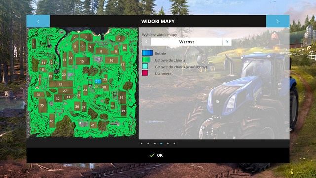 Przegląd wszystkich pól. - PDA w Farming Simulator 15 | Podstawy - Farming Simulator 15 - poradnik do gry
