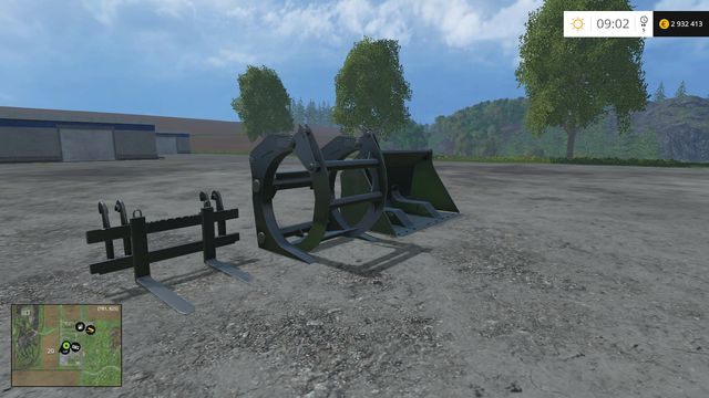 Doczepialne końcówki - Obciążniki i Ładowarki kołowe w Farming Simulator 15 | Opis maszyn - Farming Simulator 15 - poradnik do gry