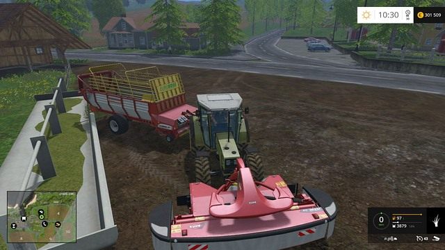 Karmienie owiec to łatwizna - wystarczy wyładować zebraną trawę. - Owce w Farming Simulator 15 | Hodowla - Farming Simulator 15 - poradnik do gry