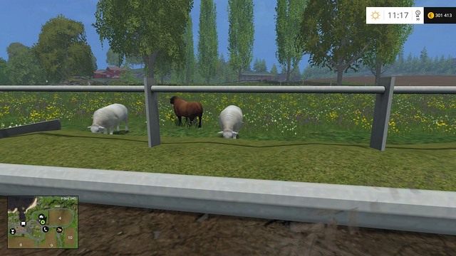 Owieczki chętnie jedzą, zaraz zacznie się produkcja wełny. - Owce w Farming Simulator 15 | Hodowla - Farming Simulator 15 - poradnik do gry