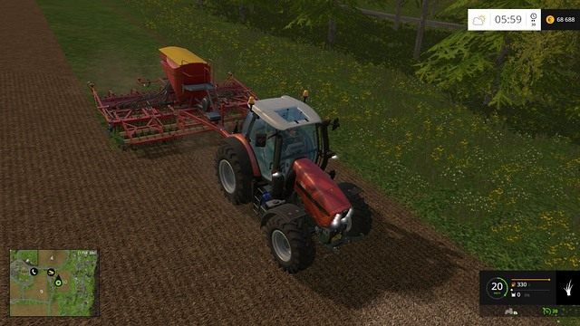 Trawę wystarczy zasiać tylko raz. - Owce w Farming Simulator 15 | Hodowla - Farming Simulator 15 - poradnik do gry