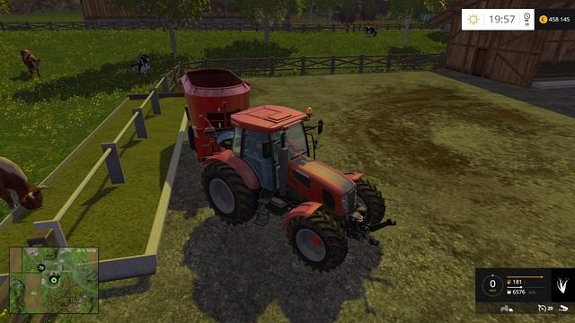 Końcowy etap to oczywiście karmienie. - Krowy w Farming Simulator 15 | Hodowla - Farming Simulator 15 - poradnik do gry